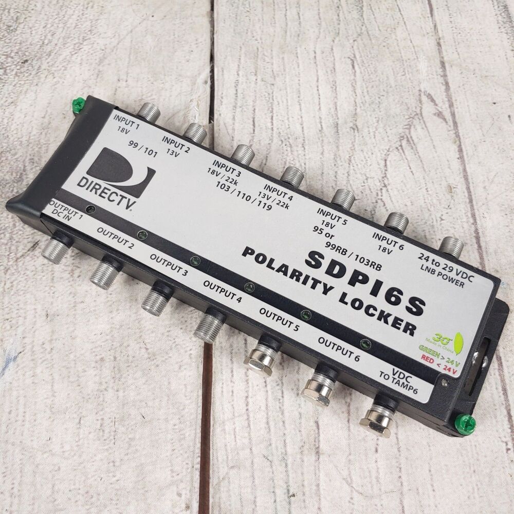 Directv SDPI6S 6-Port Satellite Polarity Locker Cable TV - TESTED WORKING